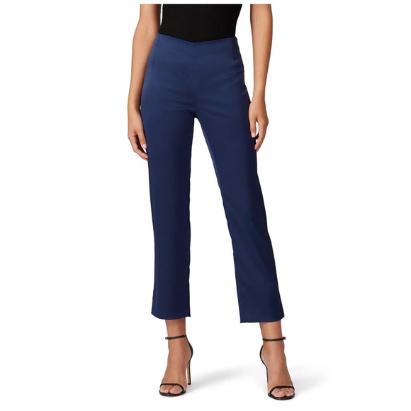 Maison De Papillon Kennedy Sateen Pants Stylish Crepe Blue in Size S or M - Picture 2 of 5